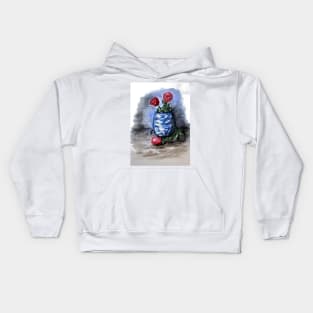 Blue And Red Gloria Kids Hoodie